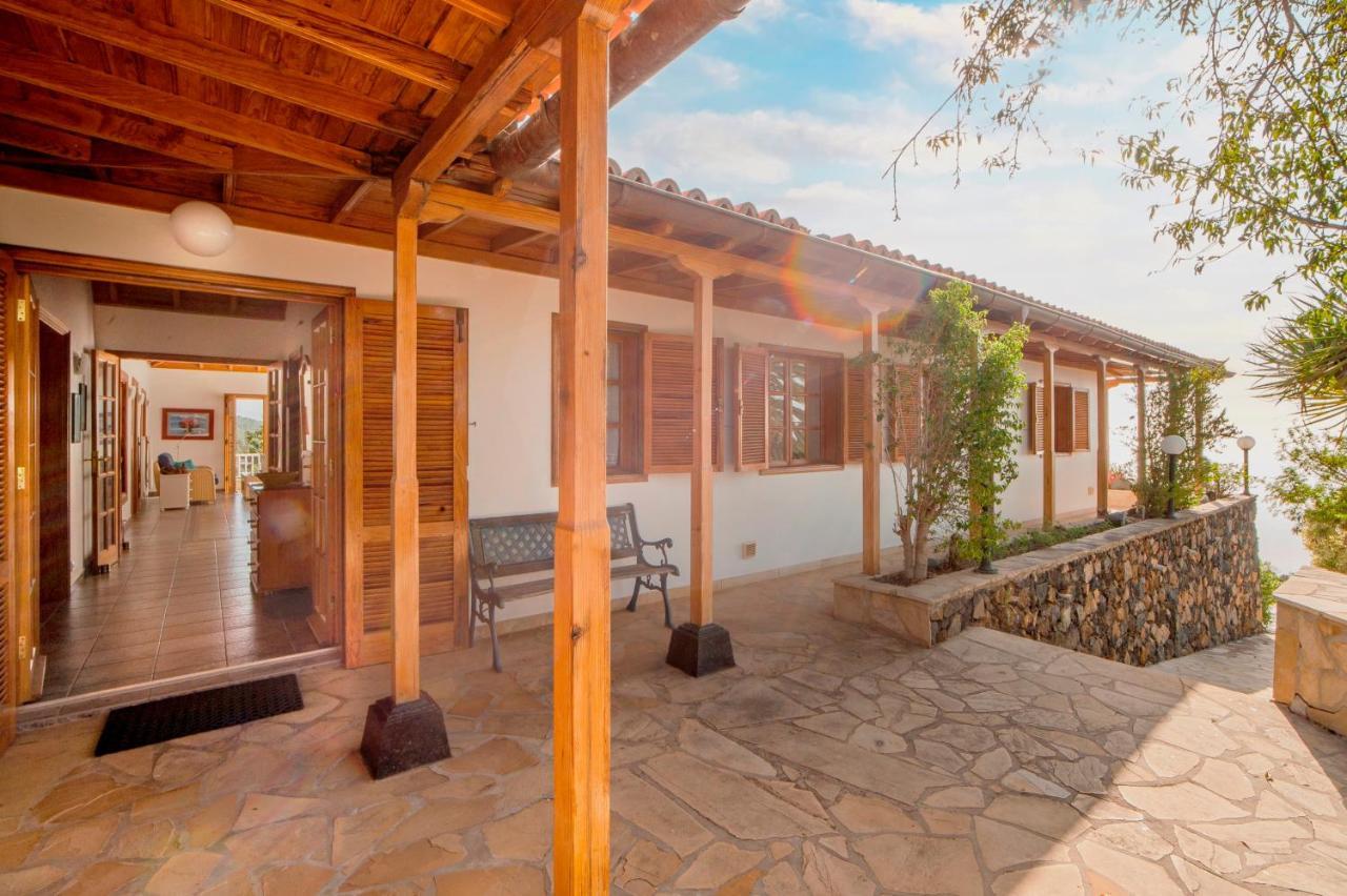 Feriendomizil Finca Tijarafe Mit Beheiztem, Abdeckbarem Pool Kültér fotó